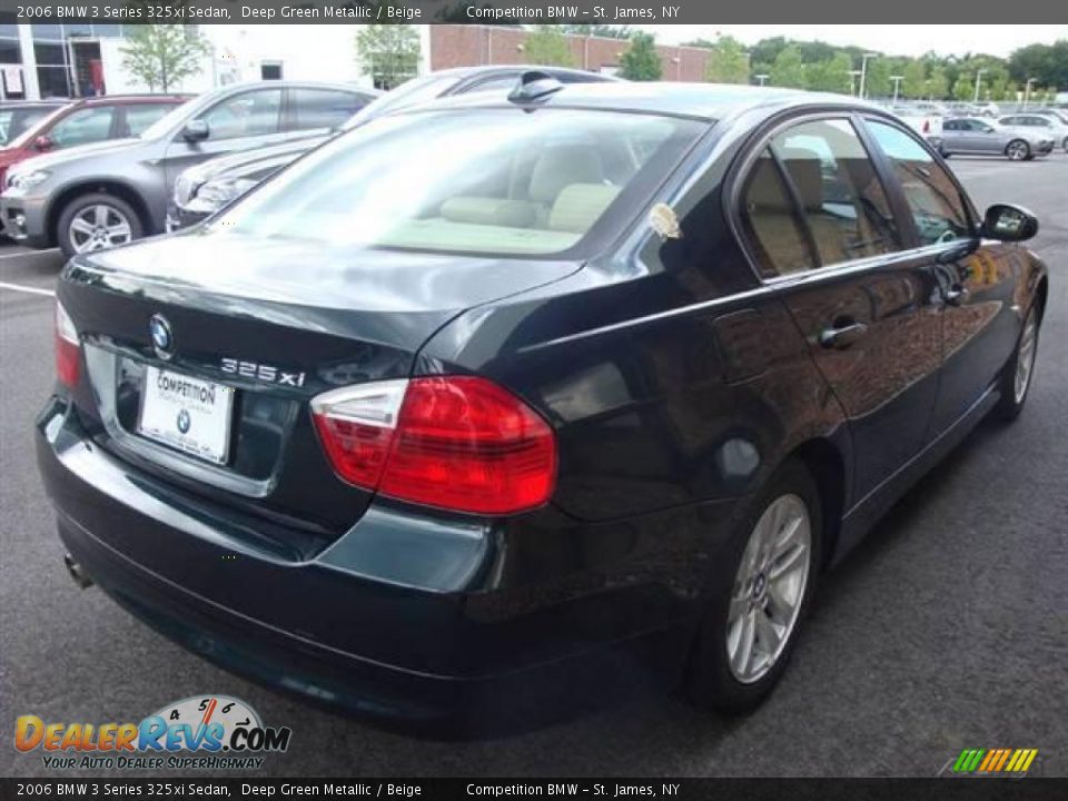 2006 BMW 3 Series 325xi Sedan Deep Green Metallic / Beige Photo #6