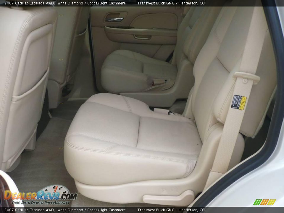 2007 Cadillac Escalade AWD White Diamond / Cocoa/Light Cashmere Photo #9