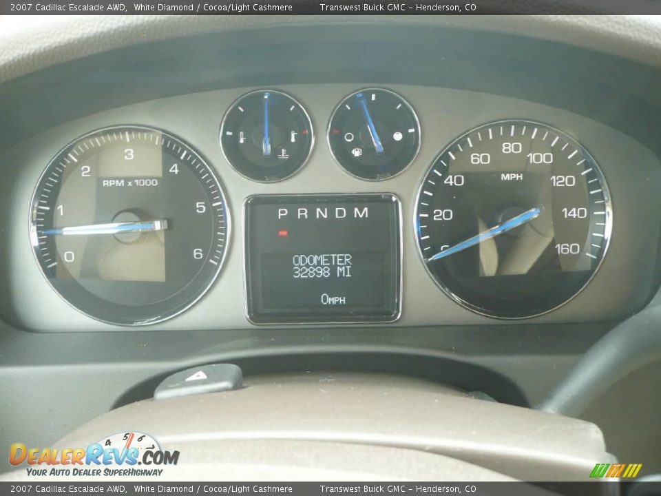 2007 Cadillac Escalade AWD White Diamond / Cocoa/Light Cashmere Photo #13
