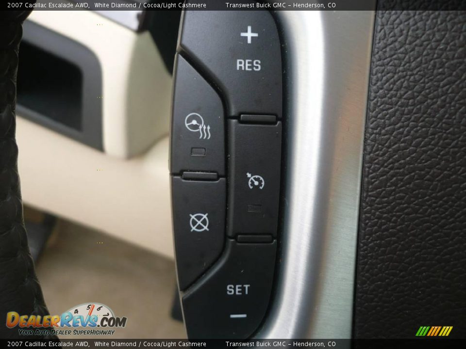 2007 Cadillac Escalade AWD White Diamond / Cocoa/Light Cashmere Photo #16
