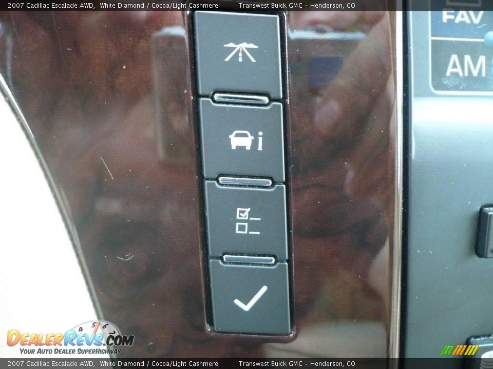 2007 Cadillac Escalade AWD White Diamond / Cocoa/Light Cashmere Photo #19