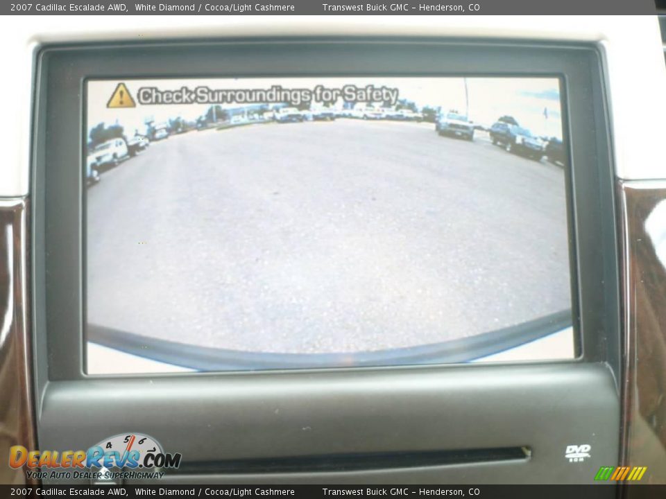 2007 Cadillac Escalade AWD White Diamond / Cocoa/Light Cashmere Photo #22