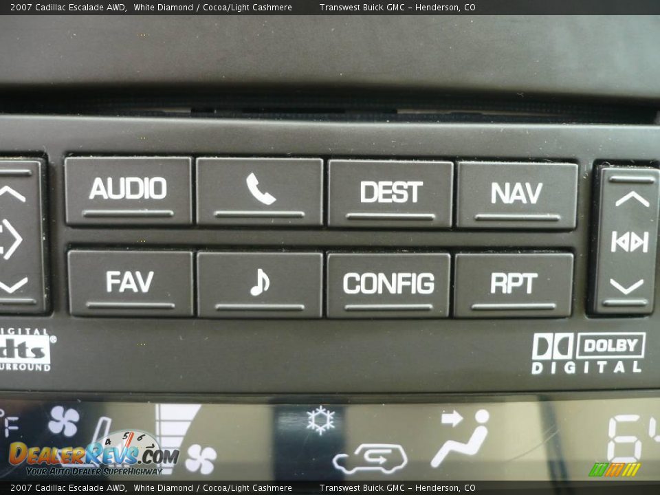2007 Cadillac Escalade AWD White Diamond / Cocoa/Light Cashmere Photo #25