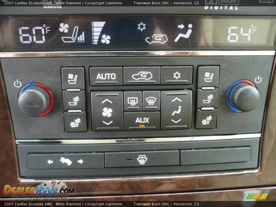 2007 Cadillac Escalade AWD White Diamond / Cocoa/Light Cashmere Photo #26