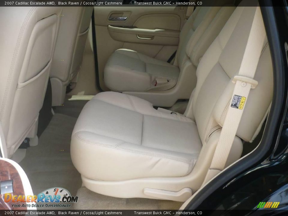 2007 Cadillac Escalade AWD Black Raven / Cocoa/Light Cashmere Photo #9