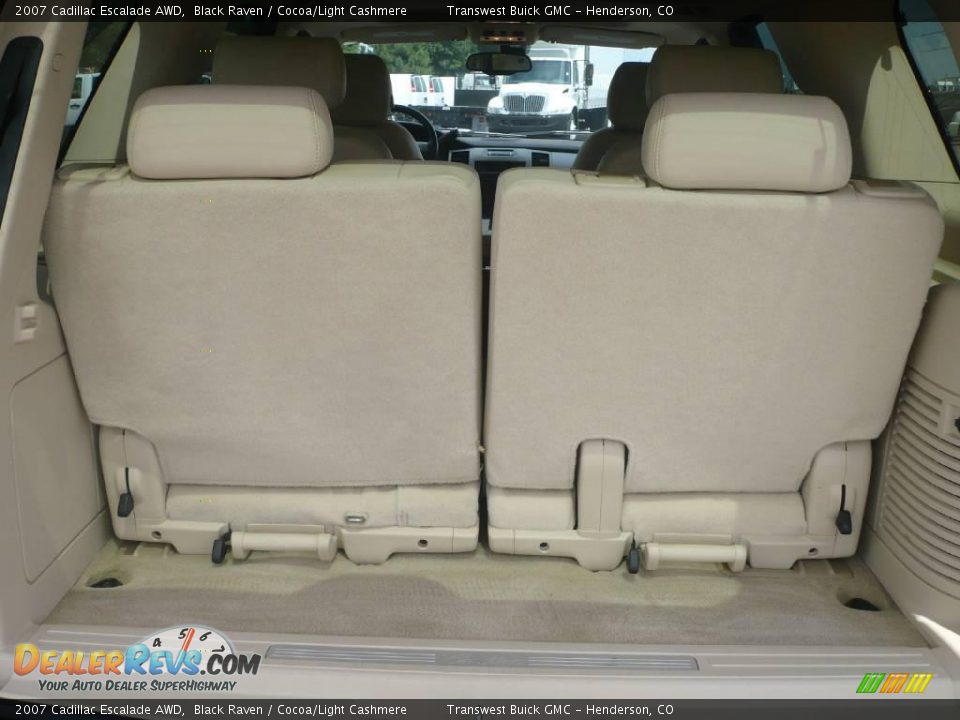 2007 Cadillac Escalade AWD Black Raven / Cocoa/Light Cashmere Photo #10