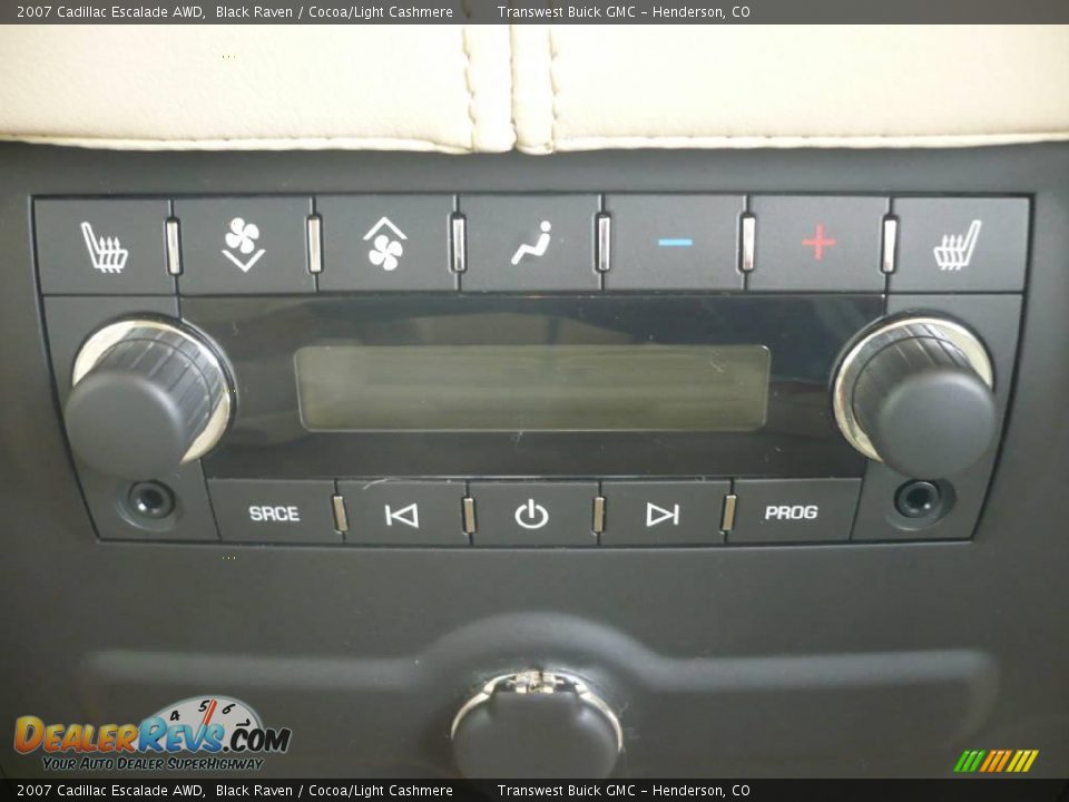2007 Cadillac Escalade AWD Black Raven / Cocoa/Light Cashmere Photo #14