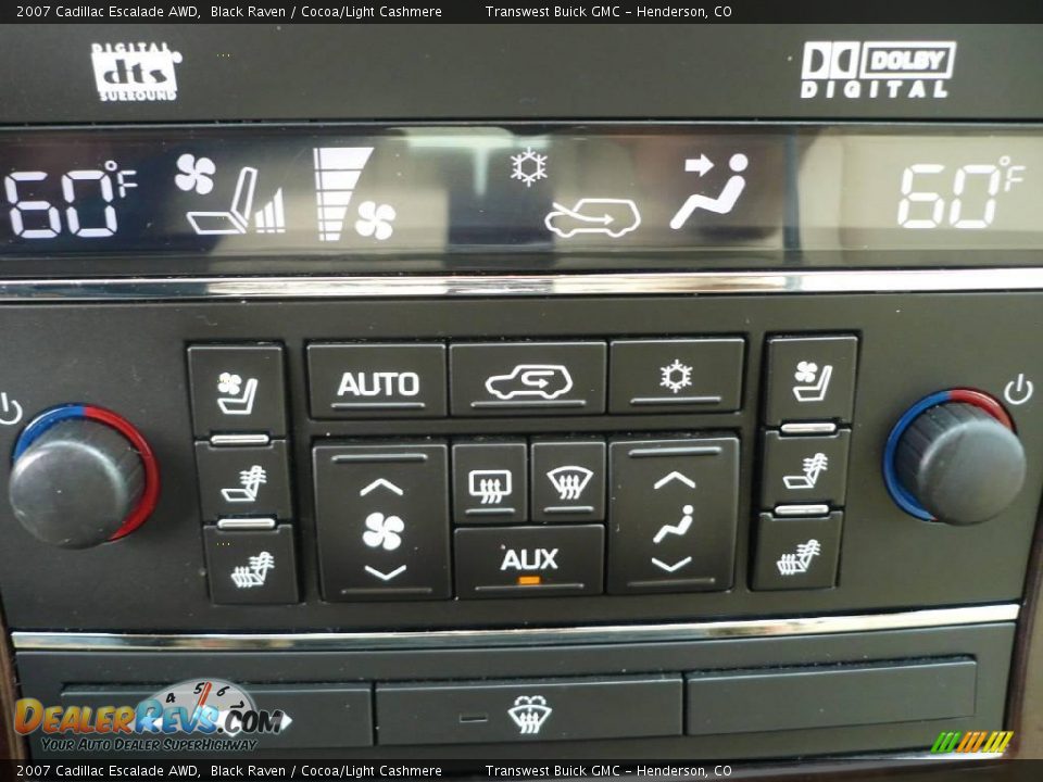 2007 Cadillac Escalade AWD Black Raven / Cocoa/Light Cashmere Photo #23