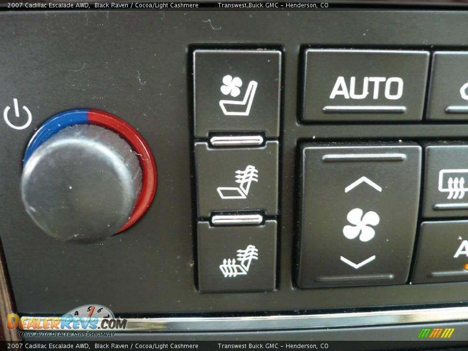 2007 Cadillac Escalade AWD Black Raven / Cocoa/Light Cashmere Photo #24