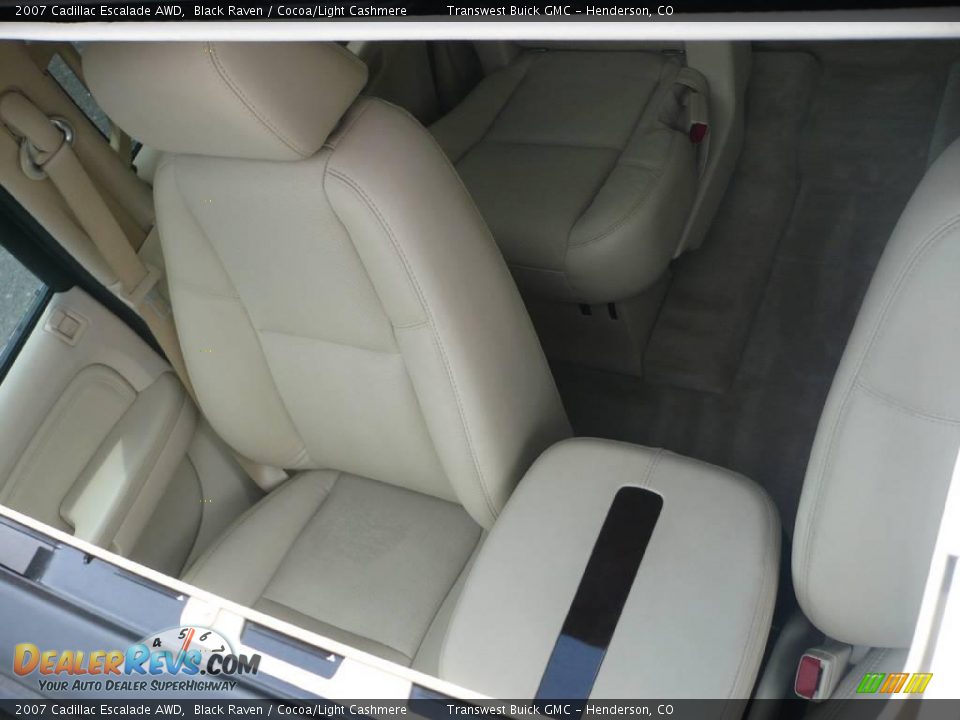 2007 Cadillac Escalade AWD Black Raven / Cocoa/Light Cashmere Photo #29