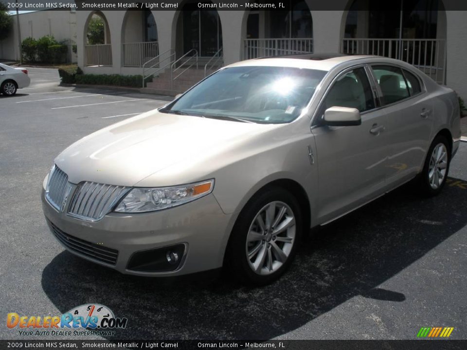 2009 Lincoln MKS Sedan Smokestone Metallic / Light Camel Photo #1
