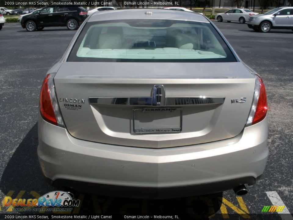 2009 Lincoln MKS Sedan Smokestone Metallic / Light Camel Photo #4