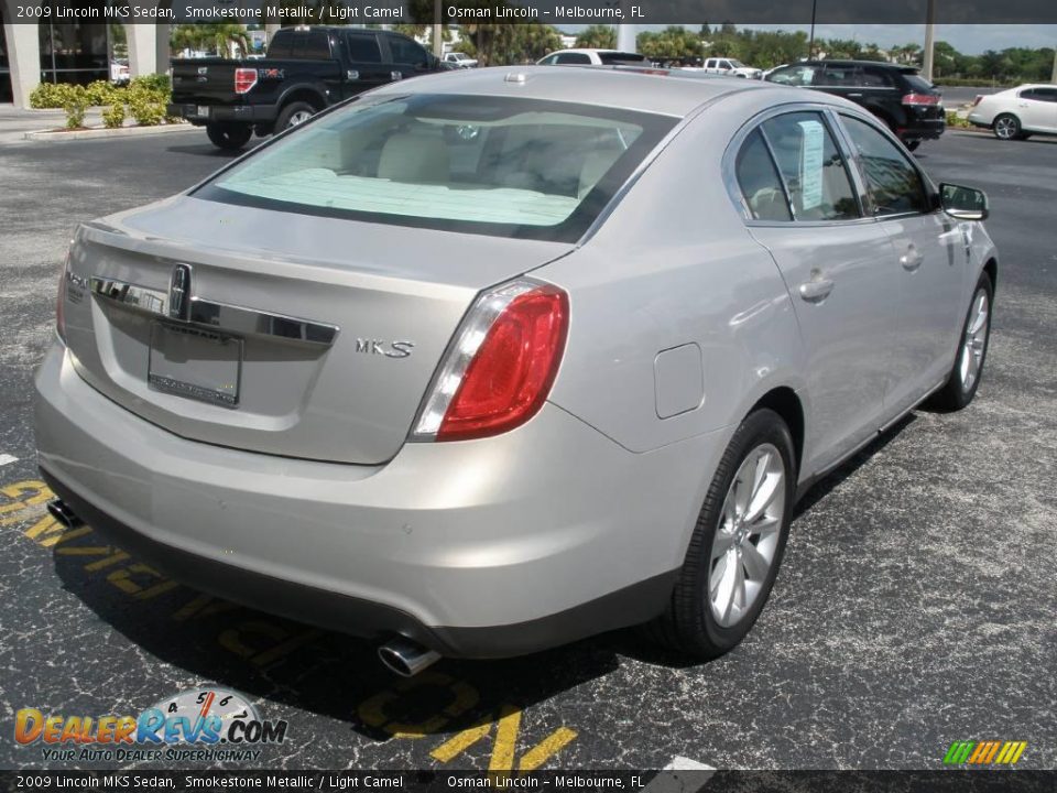 2009 Lincoln MKS Sedan Smokestone Metallic / Light Camel Photo #5