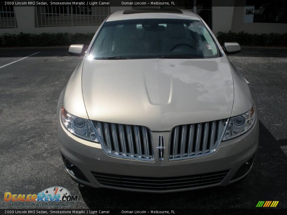 2009 Lincoln MKS Sedan Smokestone Metallic / Light Camel Photo #8