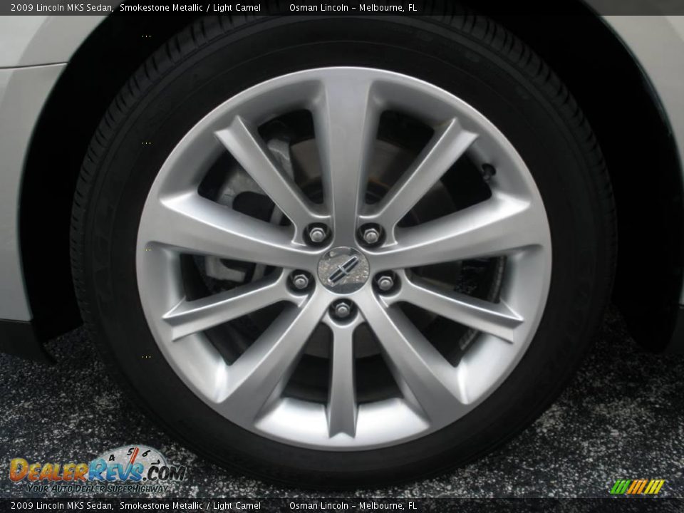 2009 Lincoln MKS Sedan Smokestone Metallic / Light Camel Photo #9