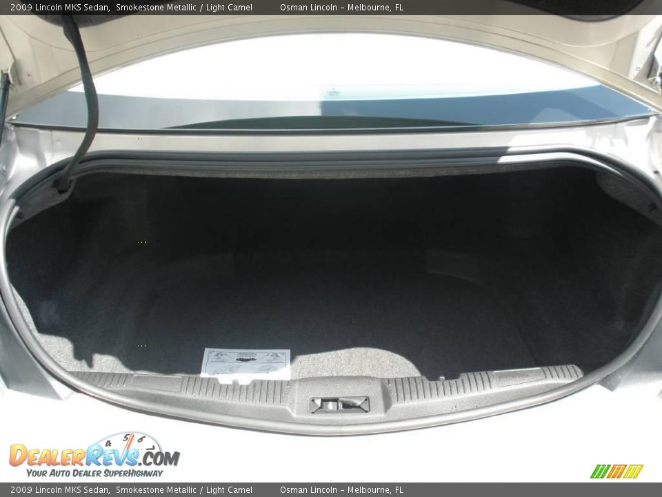 2009 Lincoln MKS Sedan Smokestone Metallic / Light Camel Photo #16