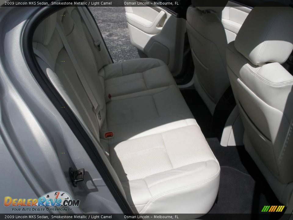 2009 Lincoln MKS Sedan Smokestone Metallic / Light Camel Photo #20