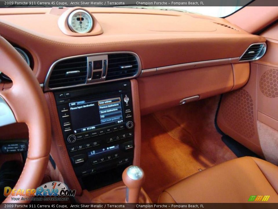 2009 Porsche 911 Carrera 4S Coupe Arctic Silver Metallic / Terracotta Photo #11