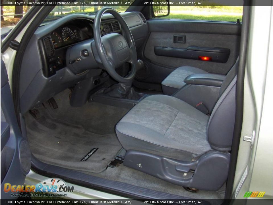 2000 Toyota Tacoma V6 TRD Extended Cab 4x4 Lunar Mist Metallic / Gray Photo #9