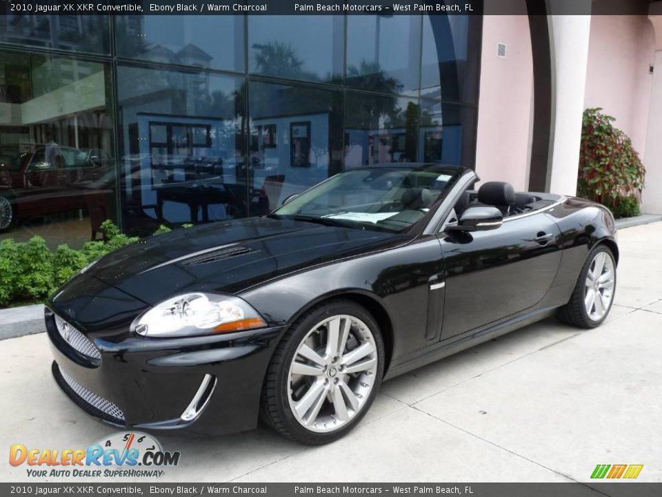 2010 Jaguar XK XKR Convertible Ebony Black / Warm Charcoal Photo #1