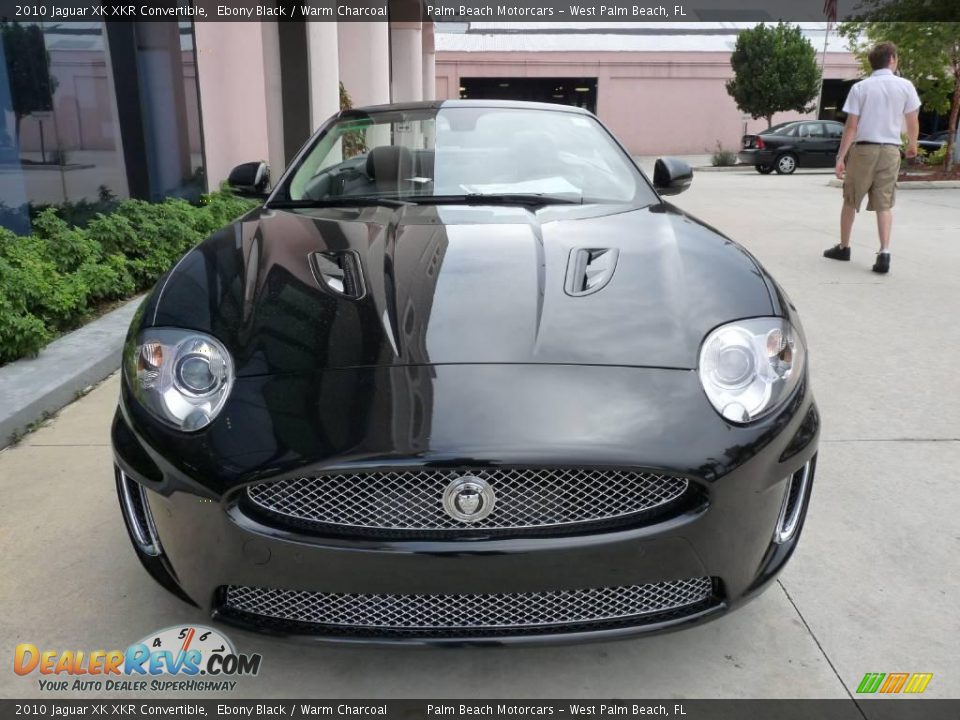 2010 Jaguar XK XKR Convertible Ebony Black / Warm Charcoal Photo #2