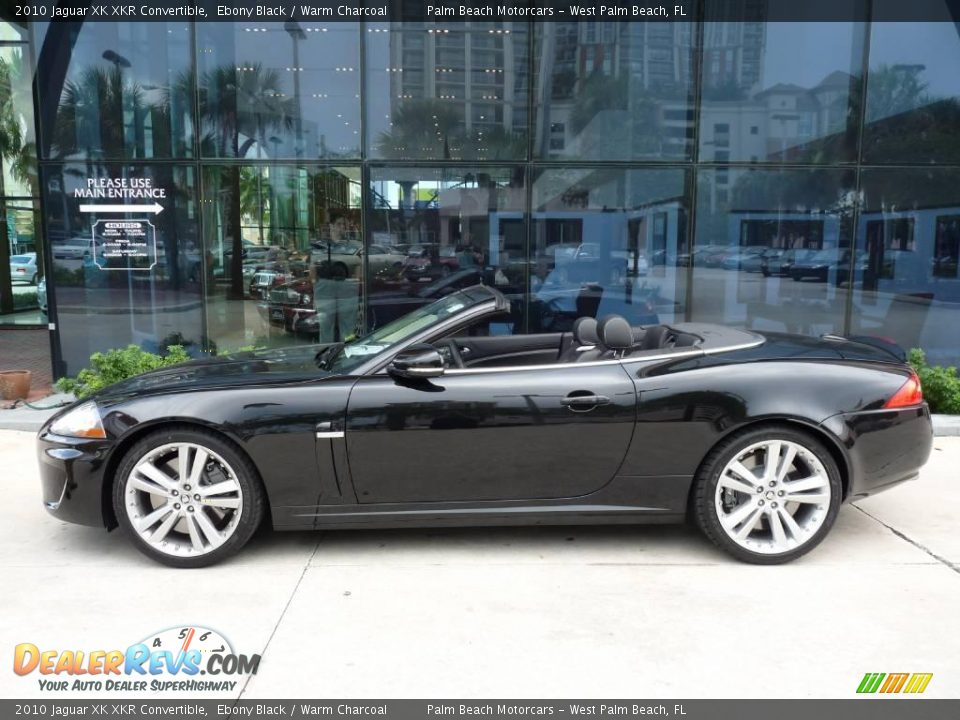 2010 Jaguar XK XKR Convertible Ebony Black / Warm Charcoal Photo #3