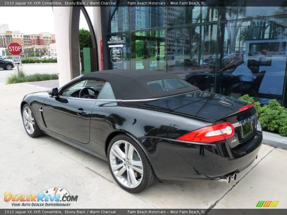 2010 Jaguar XK XKR Convertible Ebony Black / Warm Charcoal Photo #12