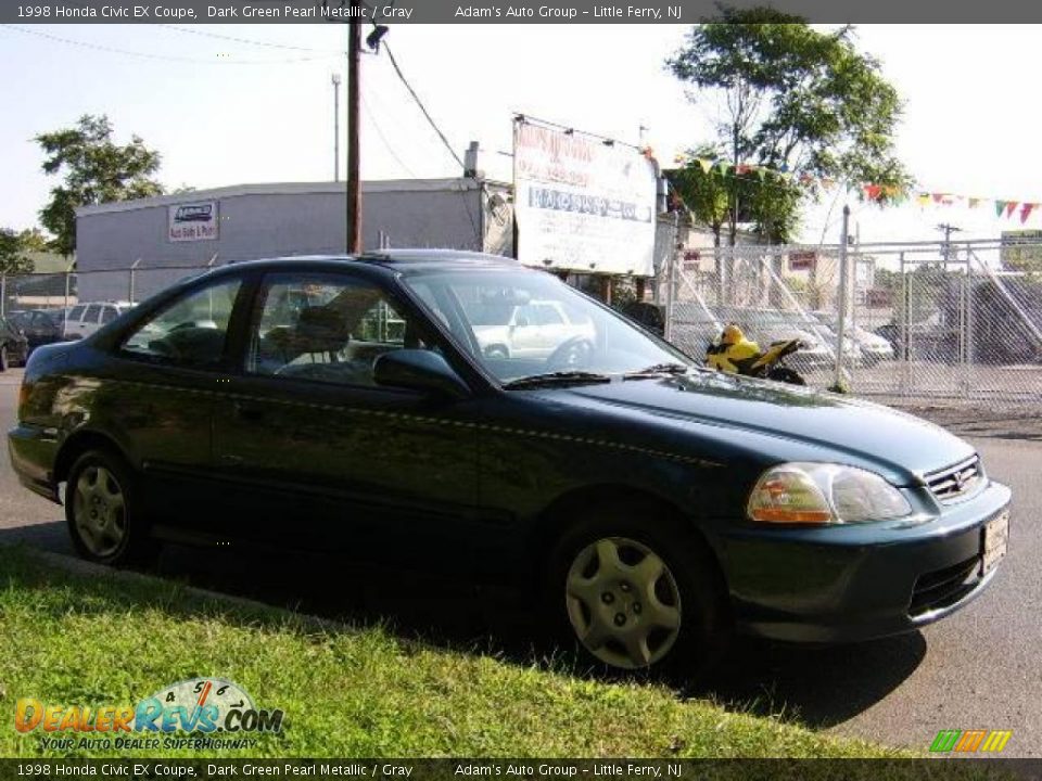 Honda civic coupe 1998 green #6