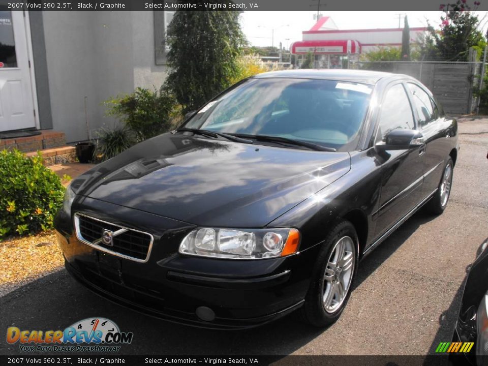 2007 Volvo S60 2.5T Black / Graphite Photo #1