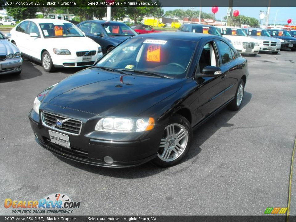 2007 Volvo S60 2.5T Black / Graphite Photo #2