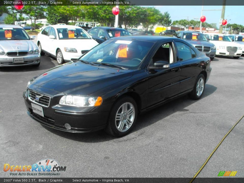 2007 Volvo S60 2.5T Black / Graphite Photo #4