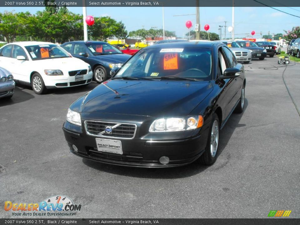 2007 Volvo S60 2.5T Black / Graphite Photo #5