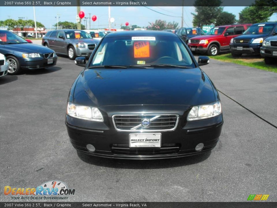 2007 Volvo S60 2.5T Black / Graphite Photo #6