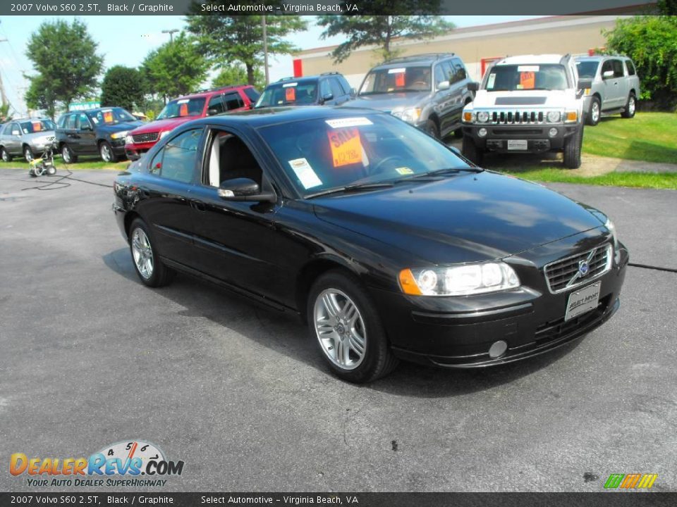 2007 Volvo S60 2.5T Black / Graphite Photo #7