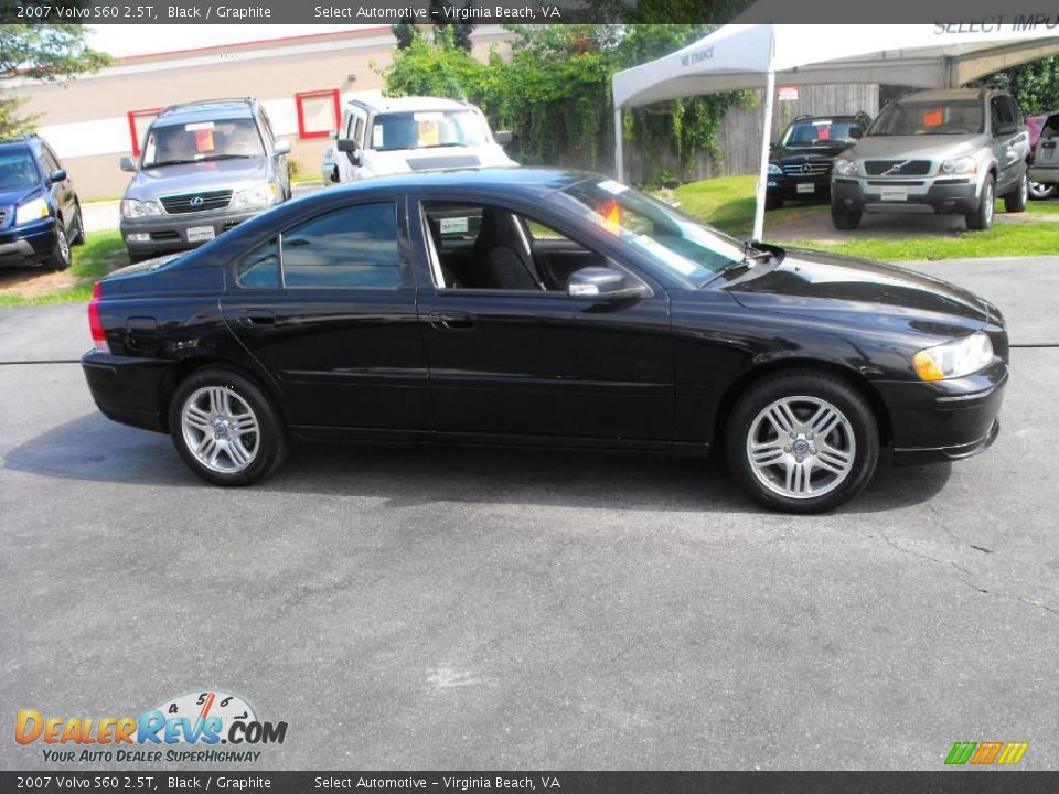 2007 Volvo S60 2.5T Black / Graphite Photo #8
