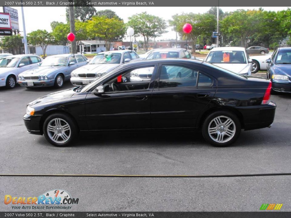 2007 Volvo S60 2.5T Black / Graphite Photo #12