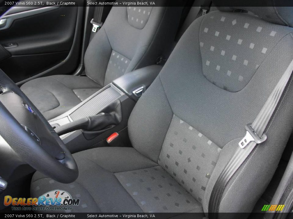 2007 Volvo S60 2.5T Black / Graphite Photo #14