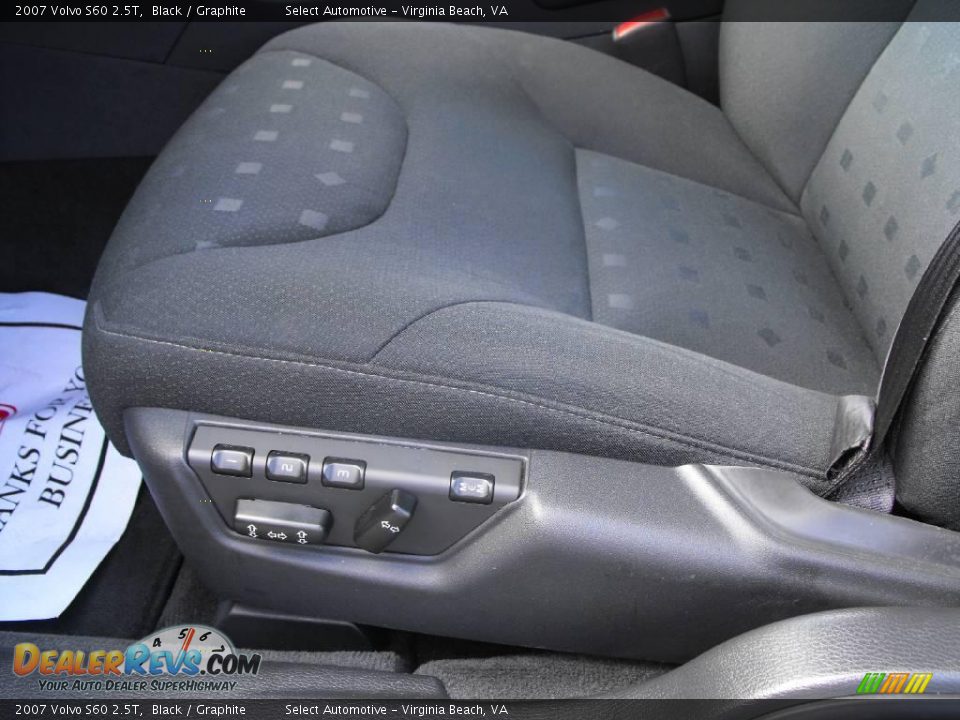 2007 Volvo S60 2.5T Black / Graphite Photo #15