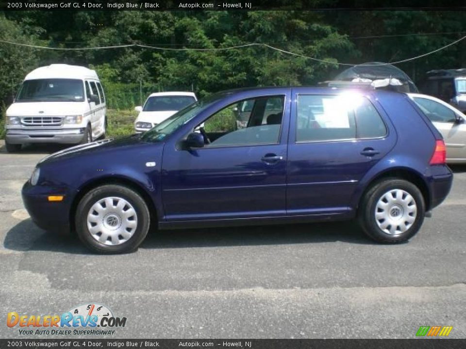 2003 Volkswagen Golf GL 4 Door Indigo Blue / Black Photo #4