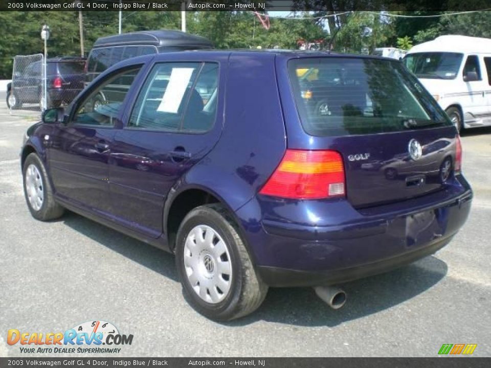 2003 Volkswagen Golf GL 4 Door Indigo Blue / Black Photo #5