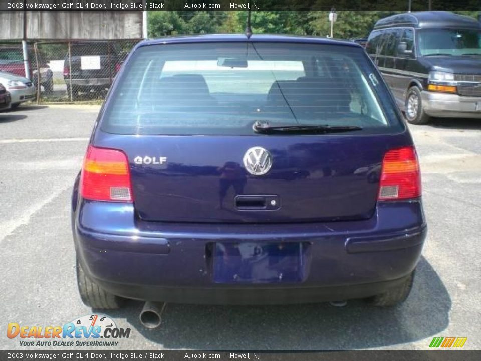 2003 Volkswagen Golf GL 4 Door Indigo Blue / Black Photo #6