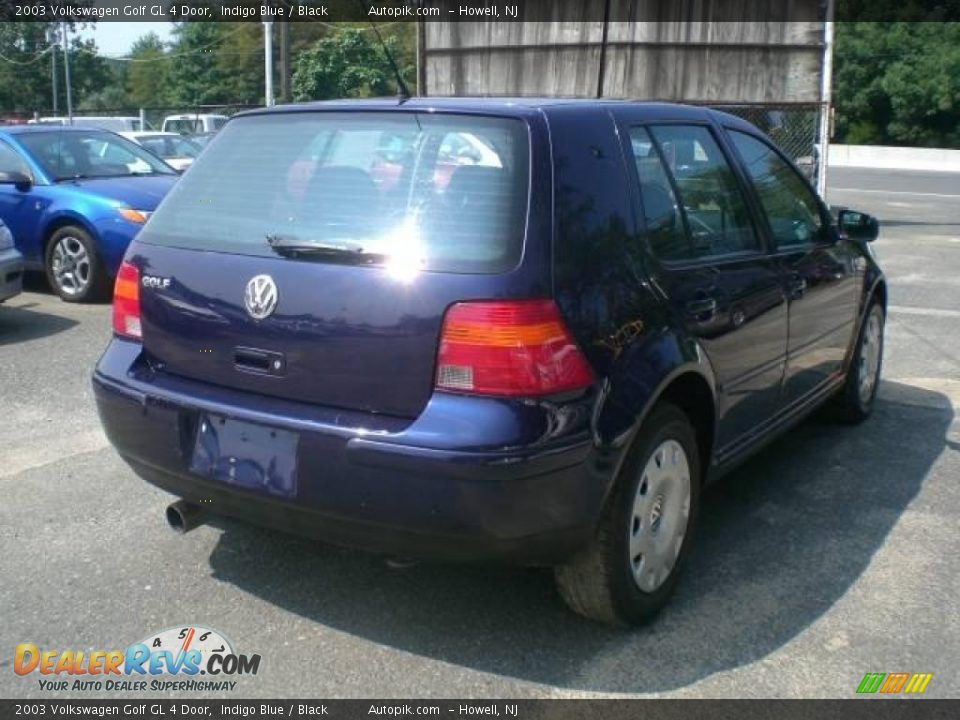2003 Volkswagen Golf GL 4 Door Indigo Blue / Black Photo #7