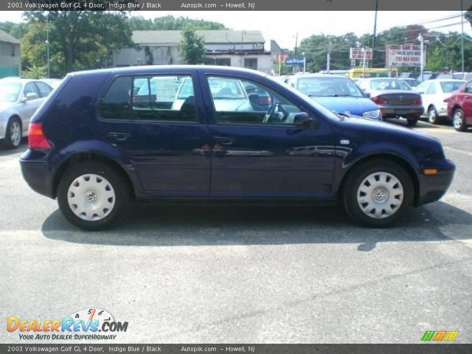 2003 Volkswagen Golf GL 4 Door Indigo Blue / Black Photo #8