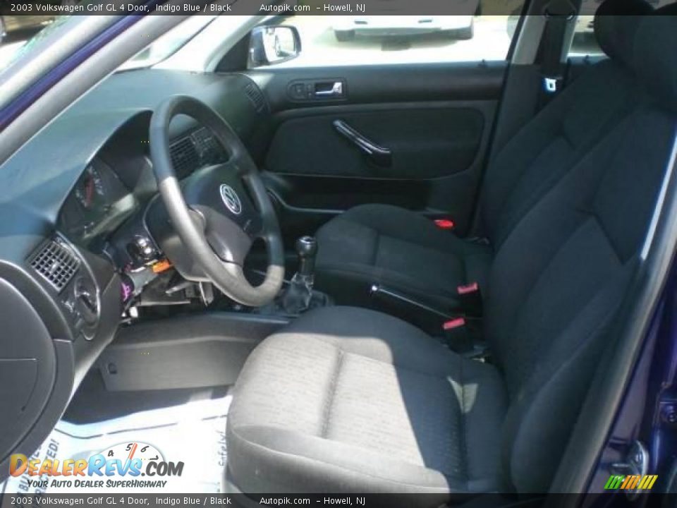 2003 Volkswagen Golf GL 4 Door Indigo Blue / Black Photo #9