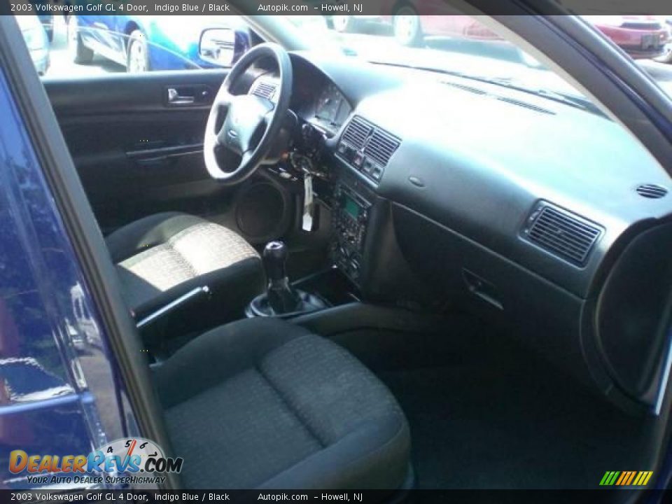 2003 Volkswagen Golf GL 4 Door Indigo Blue / Black Photo #10