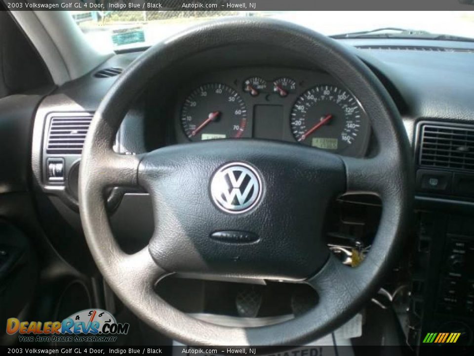 2003 Volkswagen Golf GL 4 Door Indigo Blue / Black Photo #14