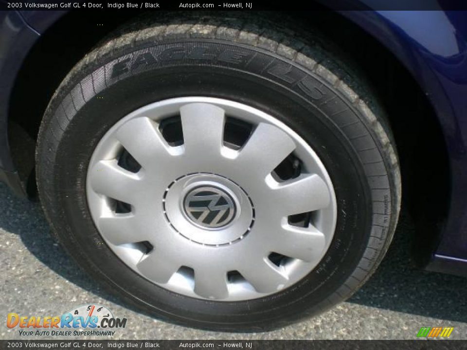 2003 Volkswagen Golf GL 4 Door Indigo Blue / Black Photo #18