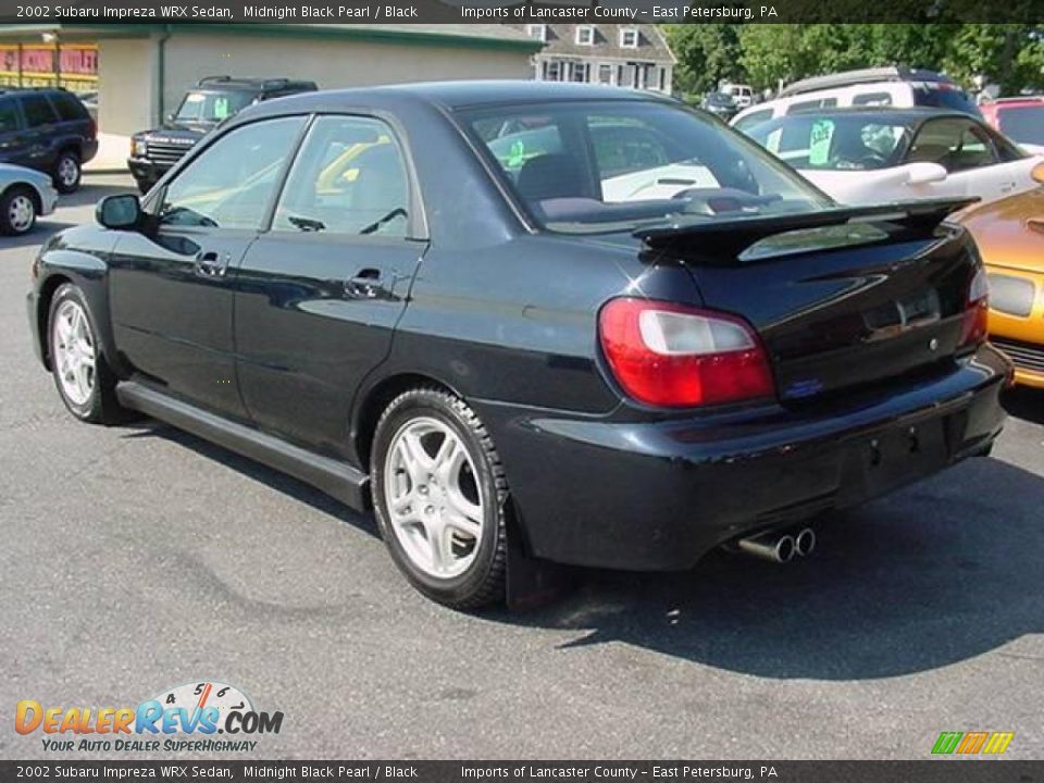 2002 Subaru Impreza WRX Sedan Midnight Black Pearl / Black Photo #4