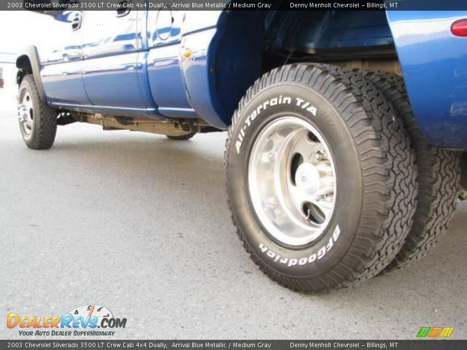 2003 Chevrolet Silverado 3500 LT Crew Cab 4x4 Dually Arrival Blue Metallic / Medium Gray Photo #7