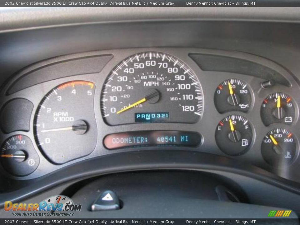 2003 Chevrolet Silverado 3500 LT Crew Cab 4x4 Dually Arrival Blue Metallic / Medium Gray Photo #12